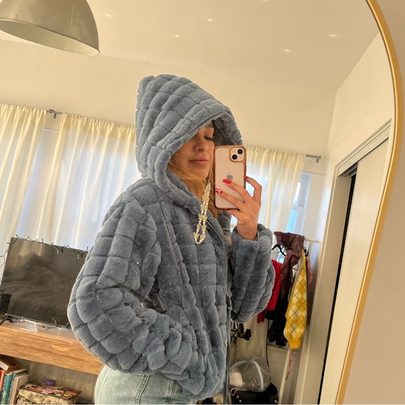 Blue Puffer Jacket - Picture 2 of 7